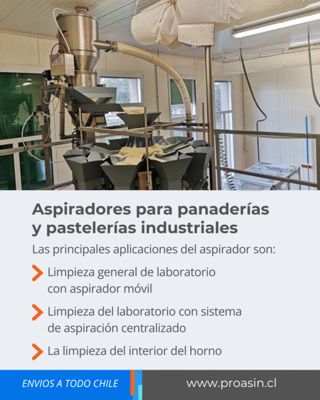 Descubre cómo tu panadería, fábrica o planta alimentaria puede ahorrar tiempo y cumplir normas con aspiradores industriales
