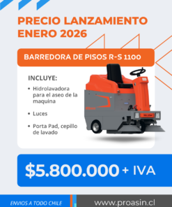 fregadora de pisos grandes espacios hombre a bordo